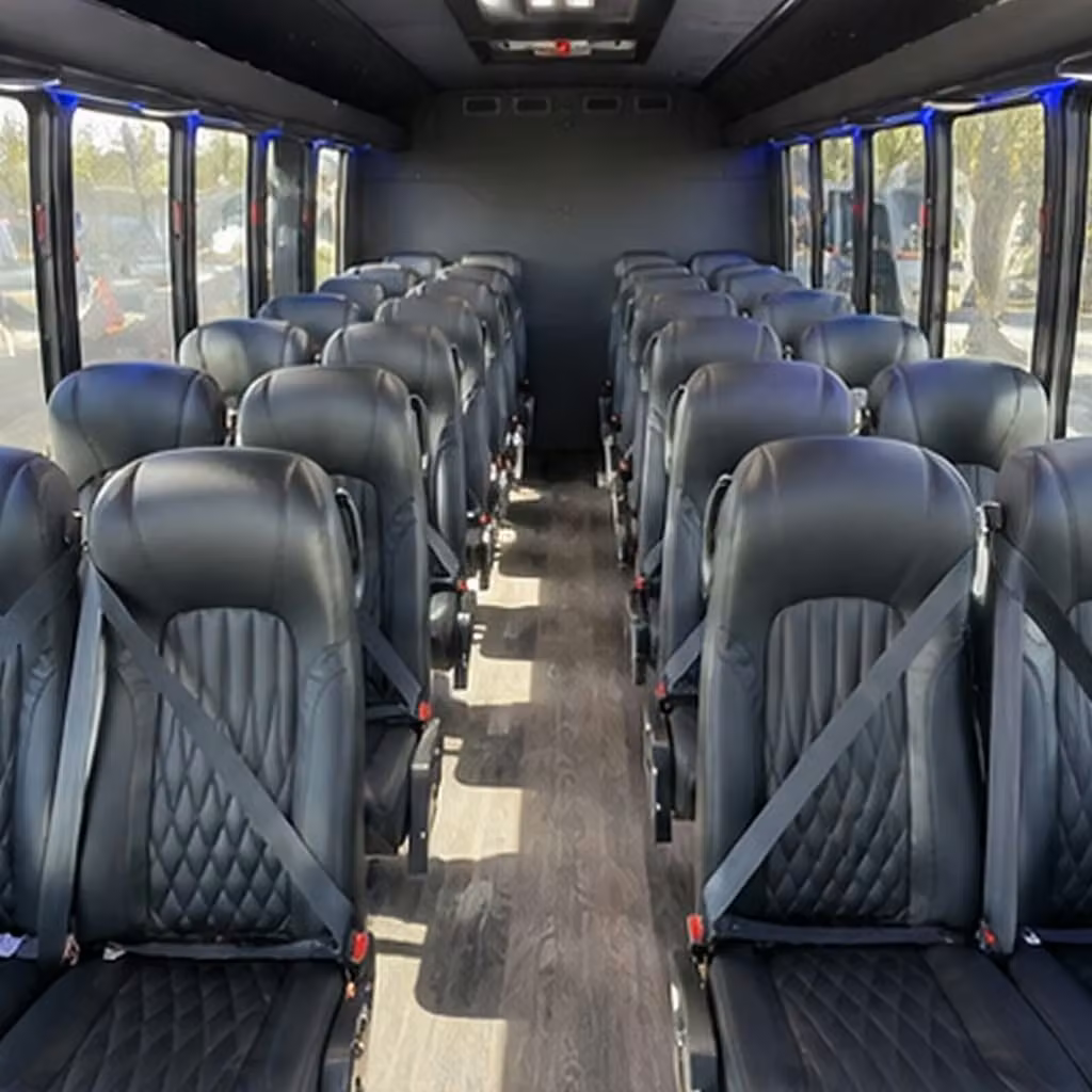 28 passenger minibus inside