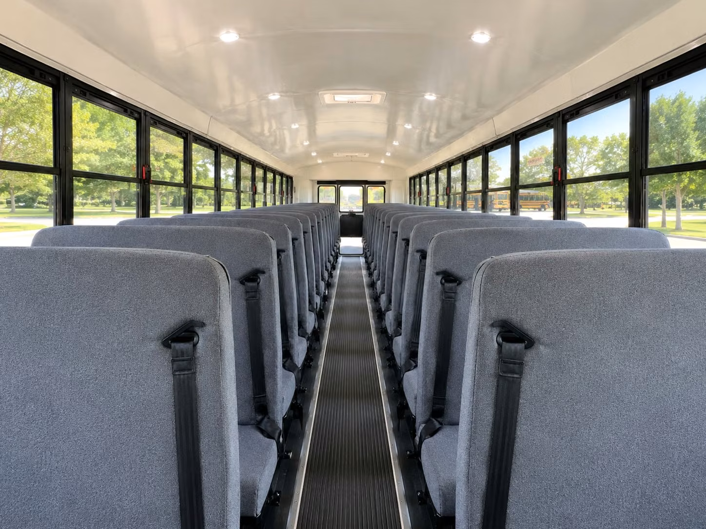 school bus inside