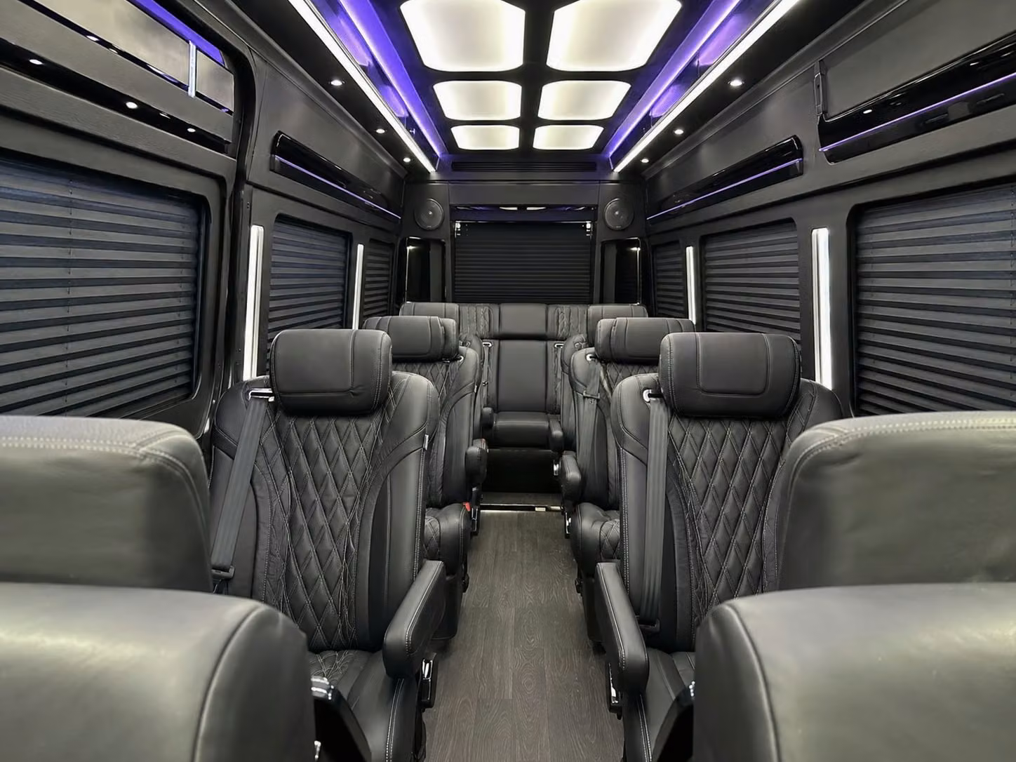 sprinter van with driver inside